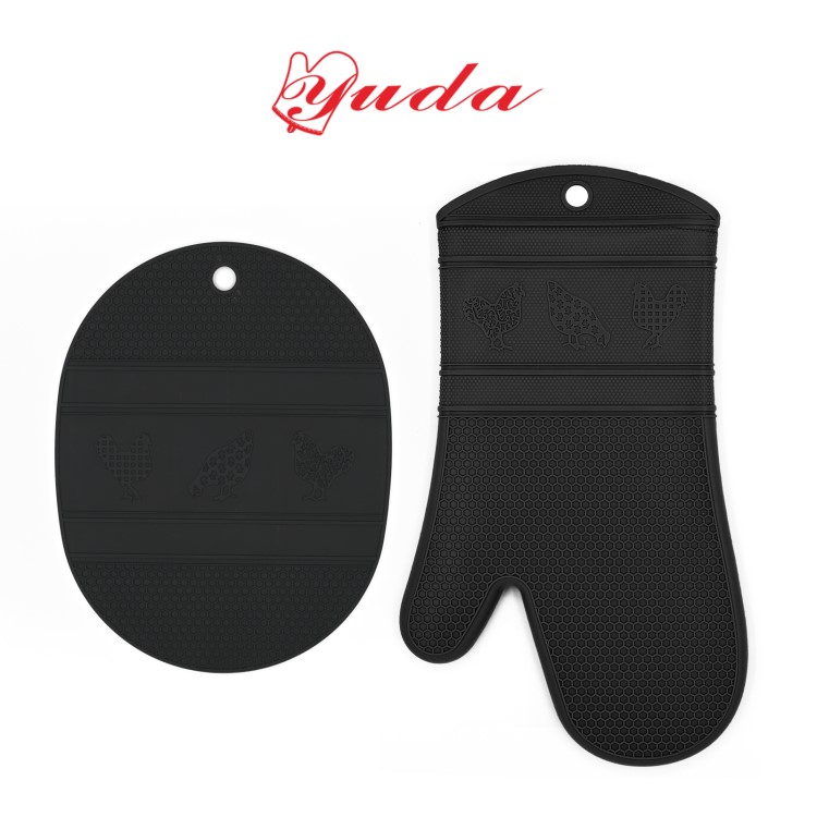 Rooster Silicone Oven Mitts